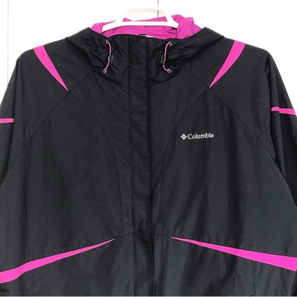 Columbia Women's Black & Hot Pink Interchange Jacket Size 1X - Picture 2 of 15